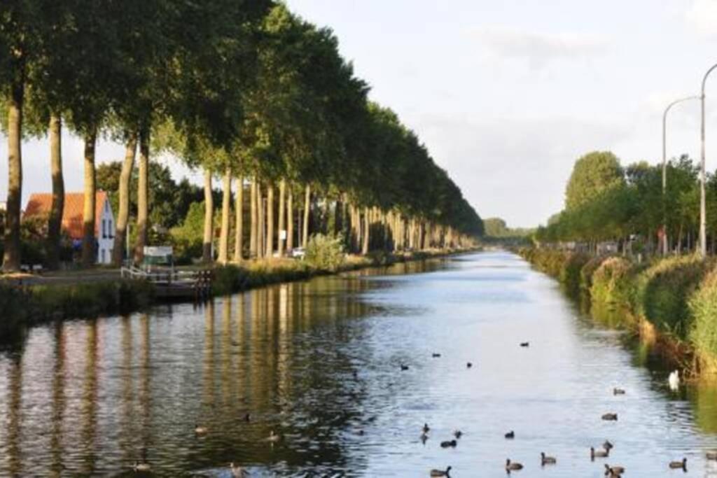 Apartament Duplex Appertement Met Zicht Damse Vaart @ Brugge Zewnętrze zdjęcie